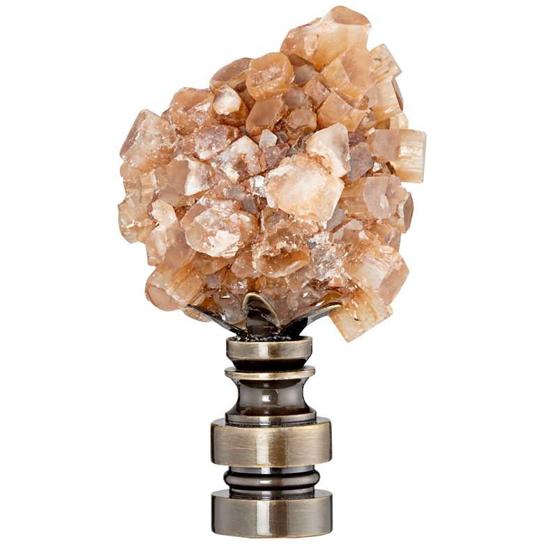Image 1 Aragonite Mineral Lamp Shade Finial