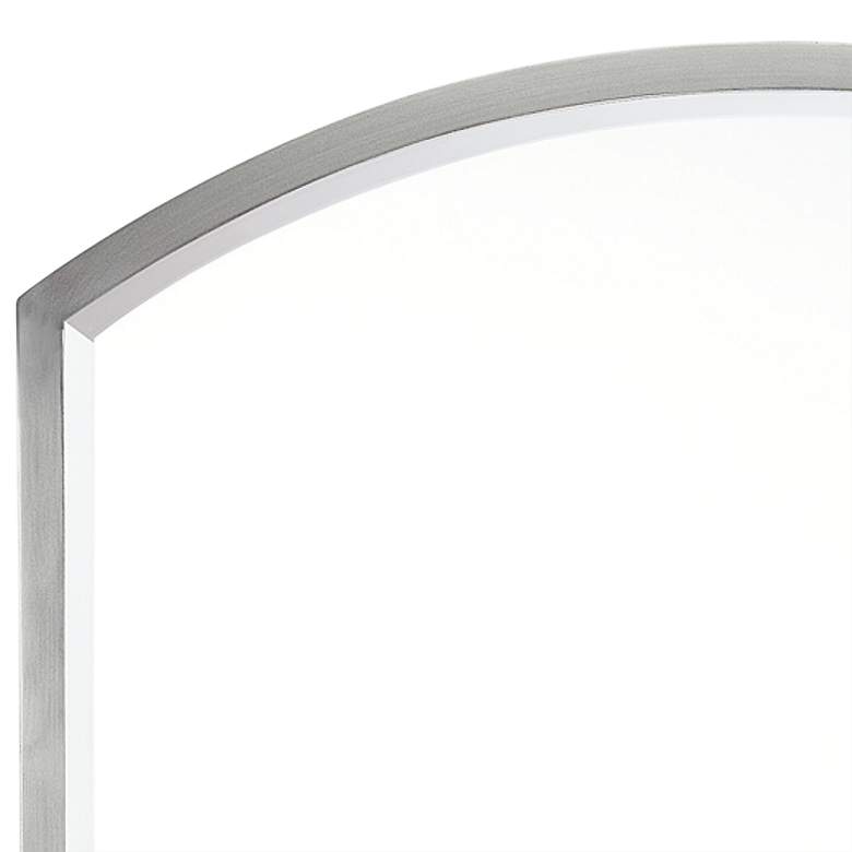 Image 2 Aramis Matte Nickel 24 inch x 32 inch Rectangular Wall Mirror more views