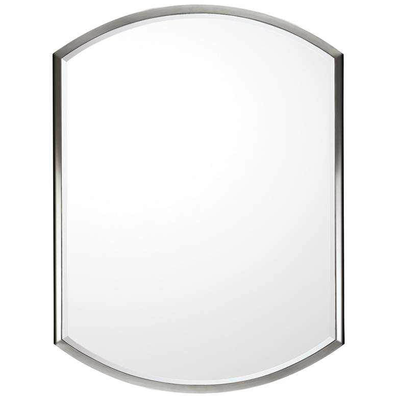 Image 1 Aramis Polished Nickel 24 inch x 32 inch Rectangular Wall Mirror