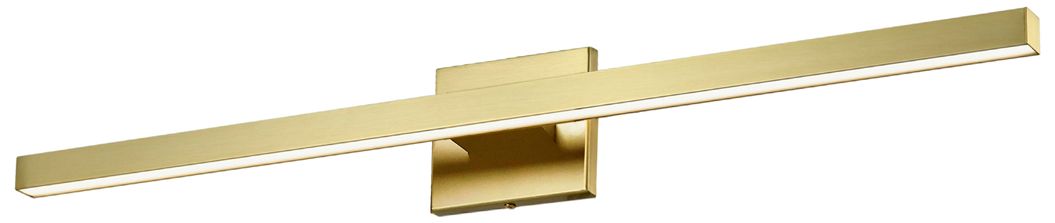 Arandel 23.75"W Aged Brass 18W LED Vanity Light w/ White Acrylic Diffuser
