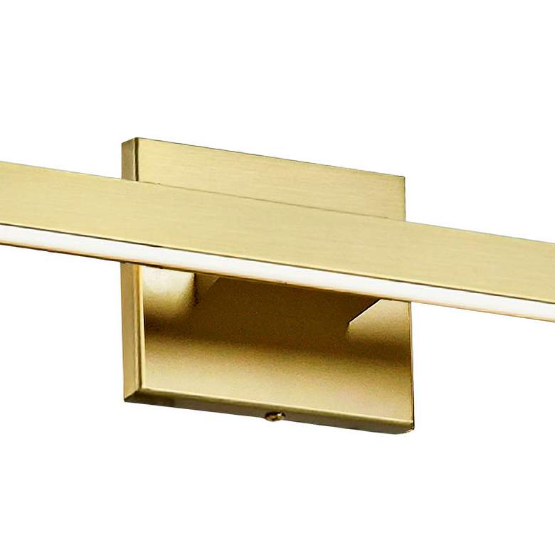 Image 2 Arandel 23 3/4" Wide Aged Brass LED Vanity Bath Light more views