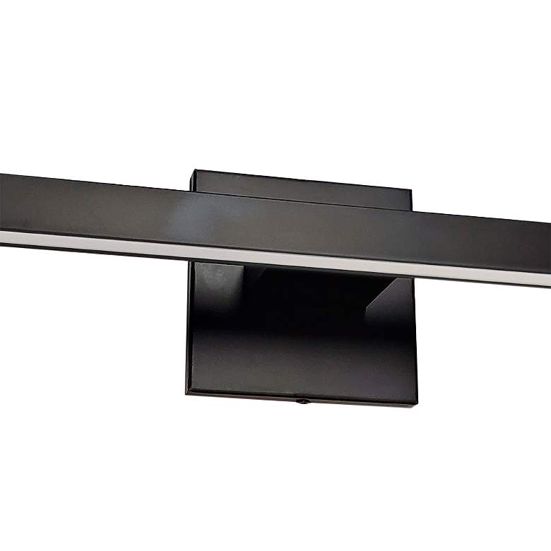 Image 2 Arandel 23 3/4" Wide Matte Black LED Vanity Bath Light more views