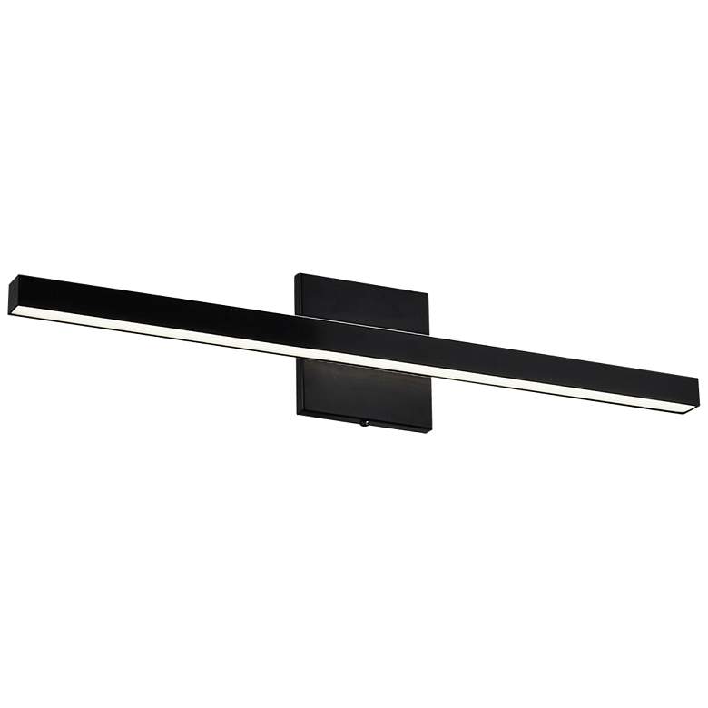 Image 1 Arandel 23 3/4" Wide Painted Black LED Bath Light