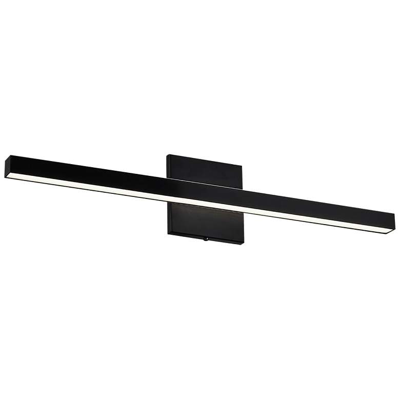 Image 1 Arandel 23 3/4 inch Wide Painted Black LED Bath Light