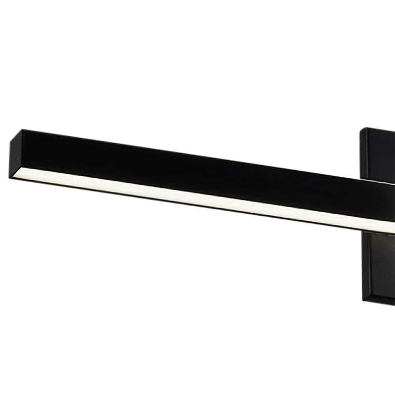 Image 2 Arandel 23 3/4 inch Wide Painted Black LED Bath Light more views