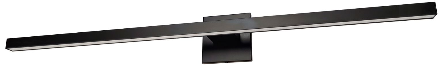 Arandel 35.5"W Matte Black 24W LED Vanity Light w/ White Acrylic Diffuser