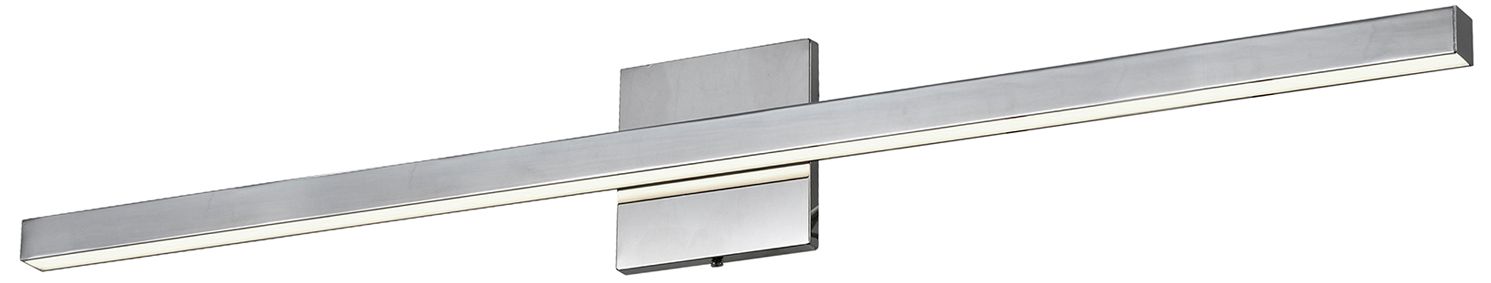 Arandel 35.5"W Polished Chrome 24W LED Vanity Light With Frosted Diffuser