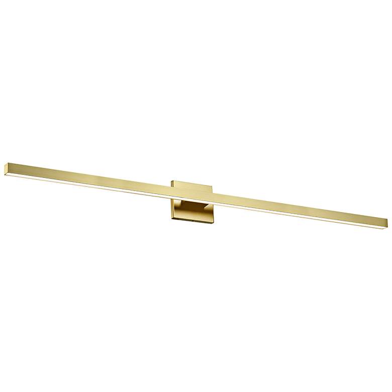 Image 1 Arandel 35 1/2" Wide Aged Brass LED Vanity Bath Light