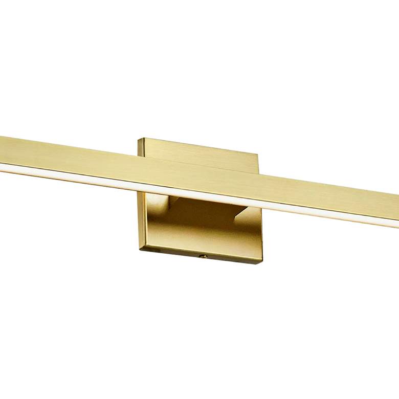 Image 2 Arandel 35 1/2" Wide Aged Brass LED Vanity Bath Light more views