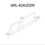 2_Arandel 35 1/2" Wide Polished Chrome LED Vanity Bath Light more views