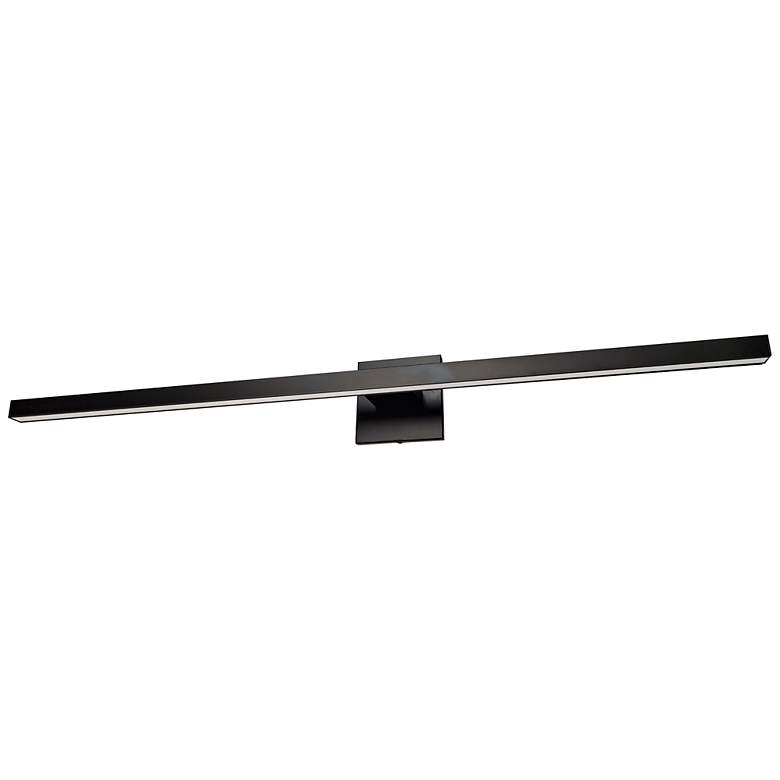 Image 1 Arandel 35 1/2"W Matte Black LED Linear Vanity Bath Light
