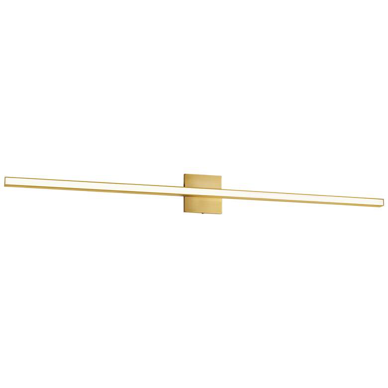 Image 2 Arandel 47 1/2 inch Wide Aged Brass LED Bath Bar