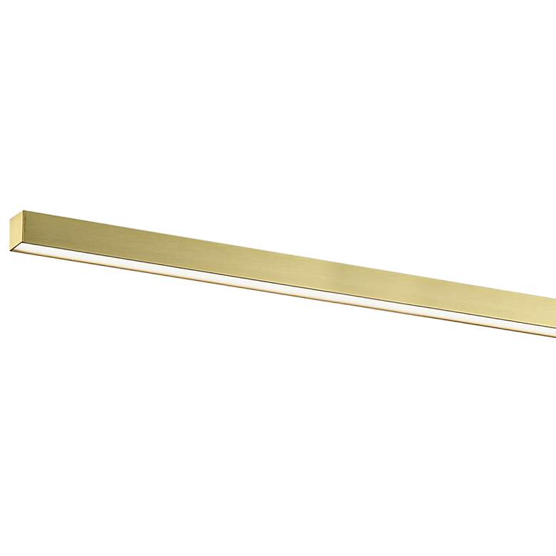 Image 2 Arandel 47 1/2" Wide Electroplated Aged Brass LED Bath Light more views