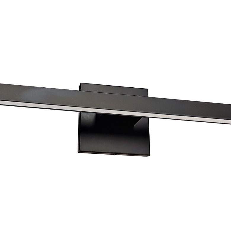 Image 2 Arandel 47 1/2"W Matte Black LED Linear Vanity Bath Light more views