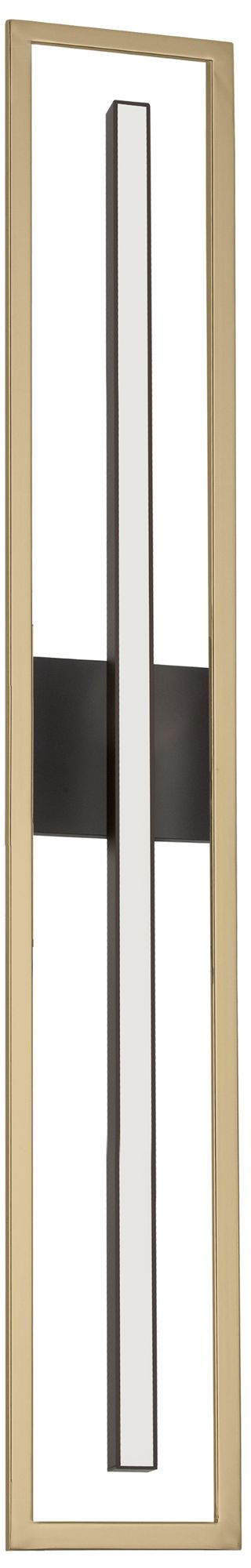 Arandel 5.75" Wide Aged Brass & Matte Black LED Bath/Vanity