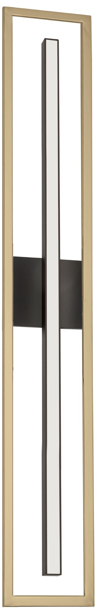 Image 2 Arandel 5.75" Wide Aged Brass & Matte Black LED Bath/Vanity more views