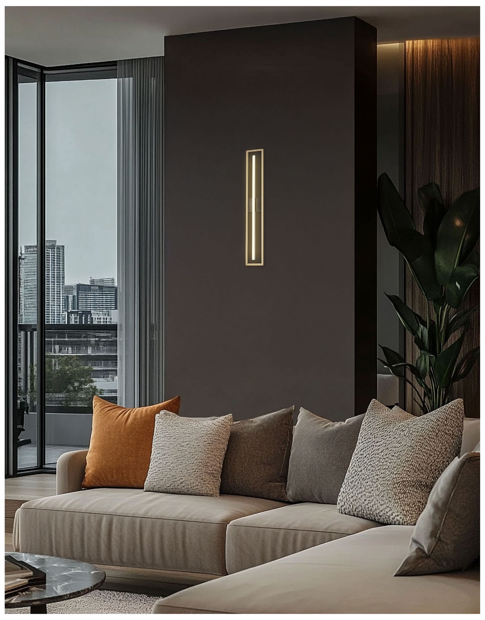 Image 3 Arandel 5.75" Wide Aged Brass & Matte Black LED Bath/Vanity more views