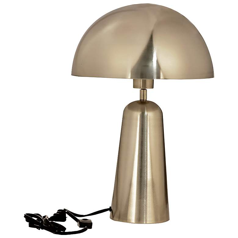 Image 1 Aranzola 10.5 inch High Brushed Gold Finish Table Lamp