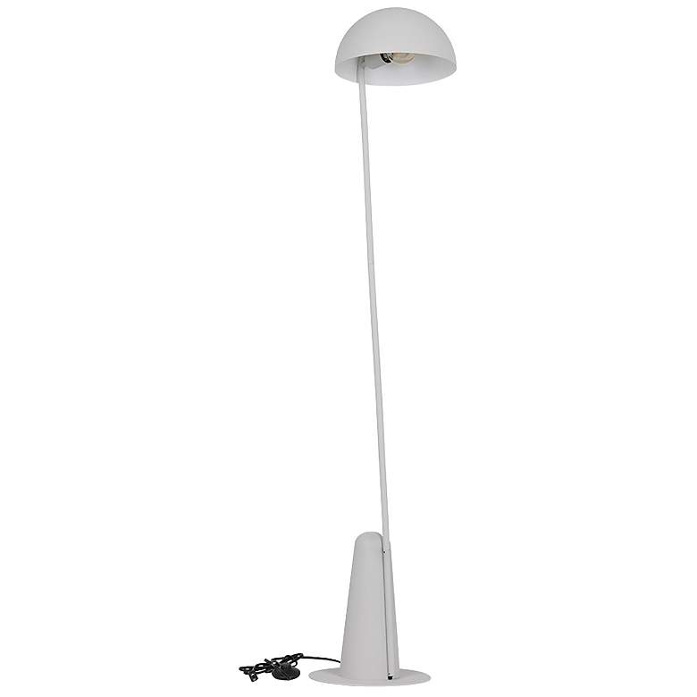 Image 1 Aranzola 58 1/2" High Grey Finish Modern Dome Floor Lamp