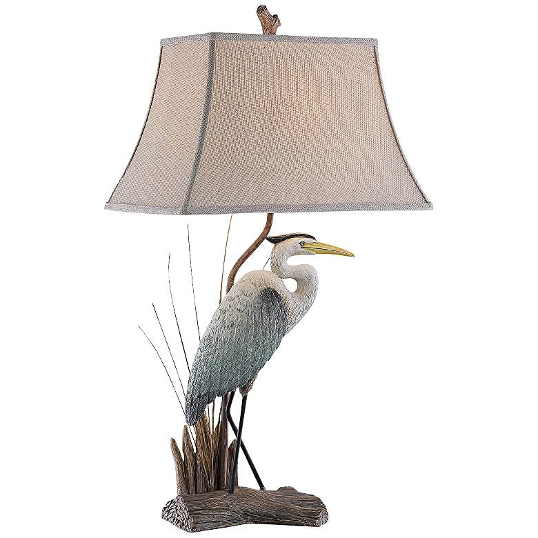Image 2 Arapuni Heron Bird 33 inch High Seaside Coastal Table Lamp