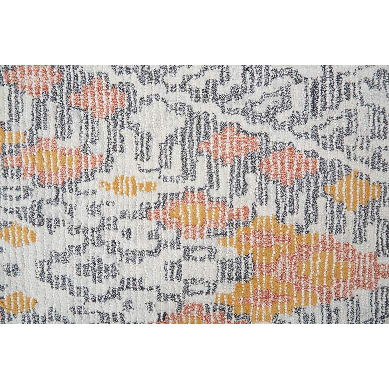 Image 5 Arazad 7238476 5'x8' Gray and Orange Tribal Graphic Area Rug more views