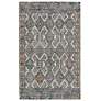 Thumbnail2 of Arazad 7238479 2'x3' Black and Ivory Tribal Diamond Area Rug