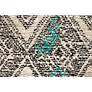 Thumbnail4 of Arazad 7238479 2'x3' Black and Ivory Tribal Diamond Area Rug more views