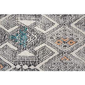 Image5 of Arazad 7238479 2'x3' Black and Ivory Tribal Diamond Area Rug more views