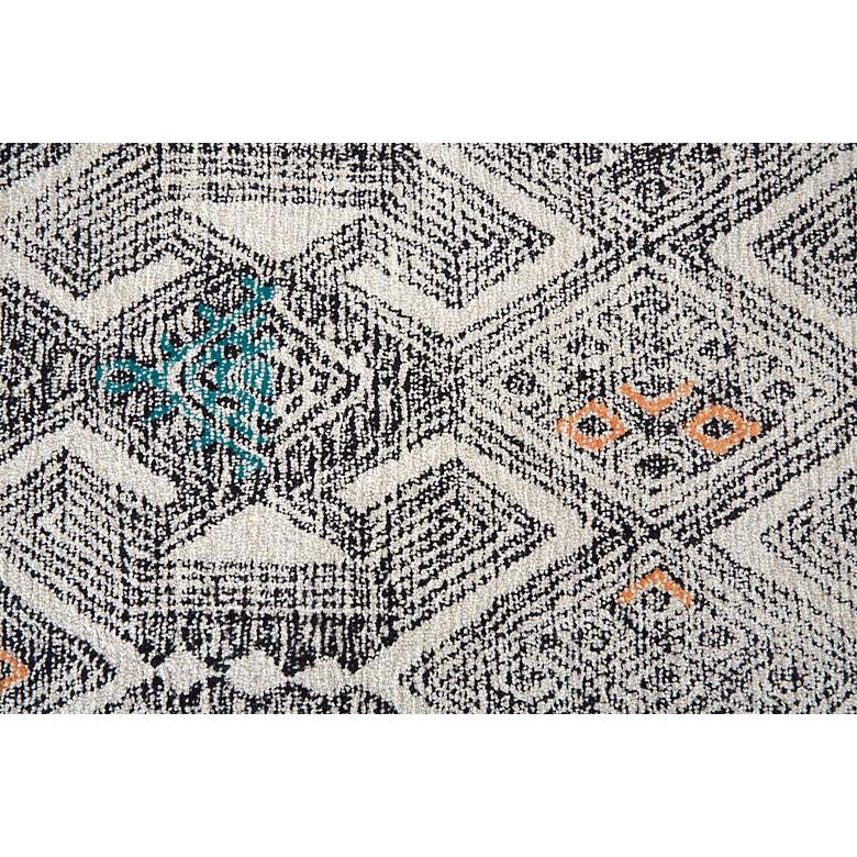 Image 5 Arazad 7238479 5&#39;x8&#39; Black and Ivory Tribal Diamond Area Rug more views