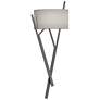 Arbo 27.3" High Natural Iron Sconce With Natural Anna Shade