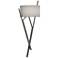 Arbo 27.3" High Natural Iron Sconce With Natural Anna Shade