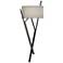 Arbo 27.3" High Oil Rubbed Bronze Sconce With Flax Shade