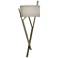 Arbo 27.3" High Soft Gold Sconce With Flax Shade