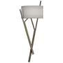 Arbo 27.3" High Soft Gold Sconce With Natural Anna Shade