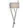 Arbo 27.3" High Sterling Sconce With Flax Shade