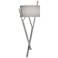 Arbo 27.3" High Sterling Sconce With Natural Anna Shade