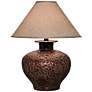 Arbon Floral Pattern 26" High Copper Finish Table Lamp