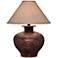 Arbon Floral Pattern 26" High Copper Finish Table Lamp