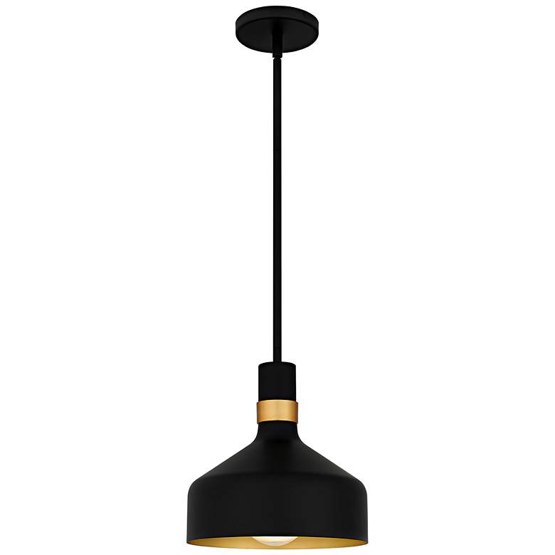 Image 1 Arbor 1-Light Matte Black Mini Pendant