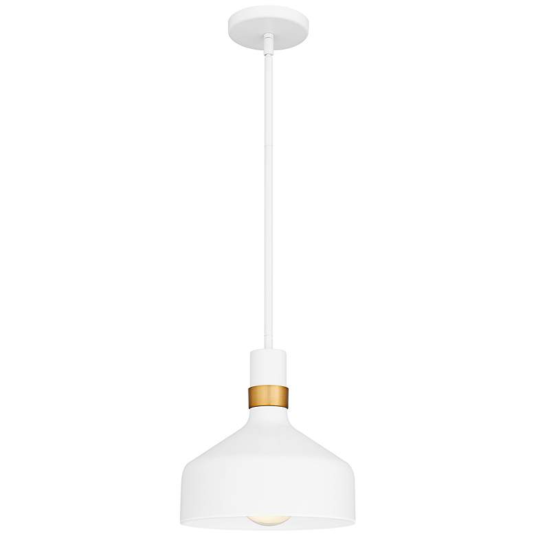 Image 1 Arbor 1-Light Matte White Mini Pendant