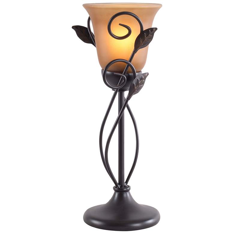 Image 1 Arbor 16.25" High Oil Rubbed Bronze Torchiere Table Lamp