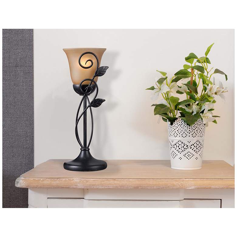 Image 7 Arbor 16.25" High Oil Rubbed Bronze Torchiere Table Lamp more views