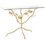 Arborist 43 1/4" Wide Gold Metal Branch Floral Console Table