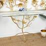 Arborist 43 1/4" Wide Gold Metal Branch Floral Console Table