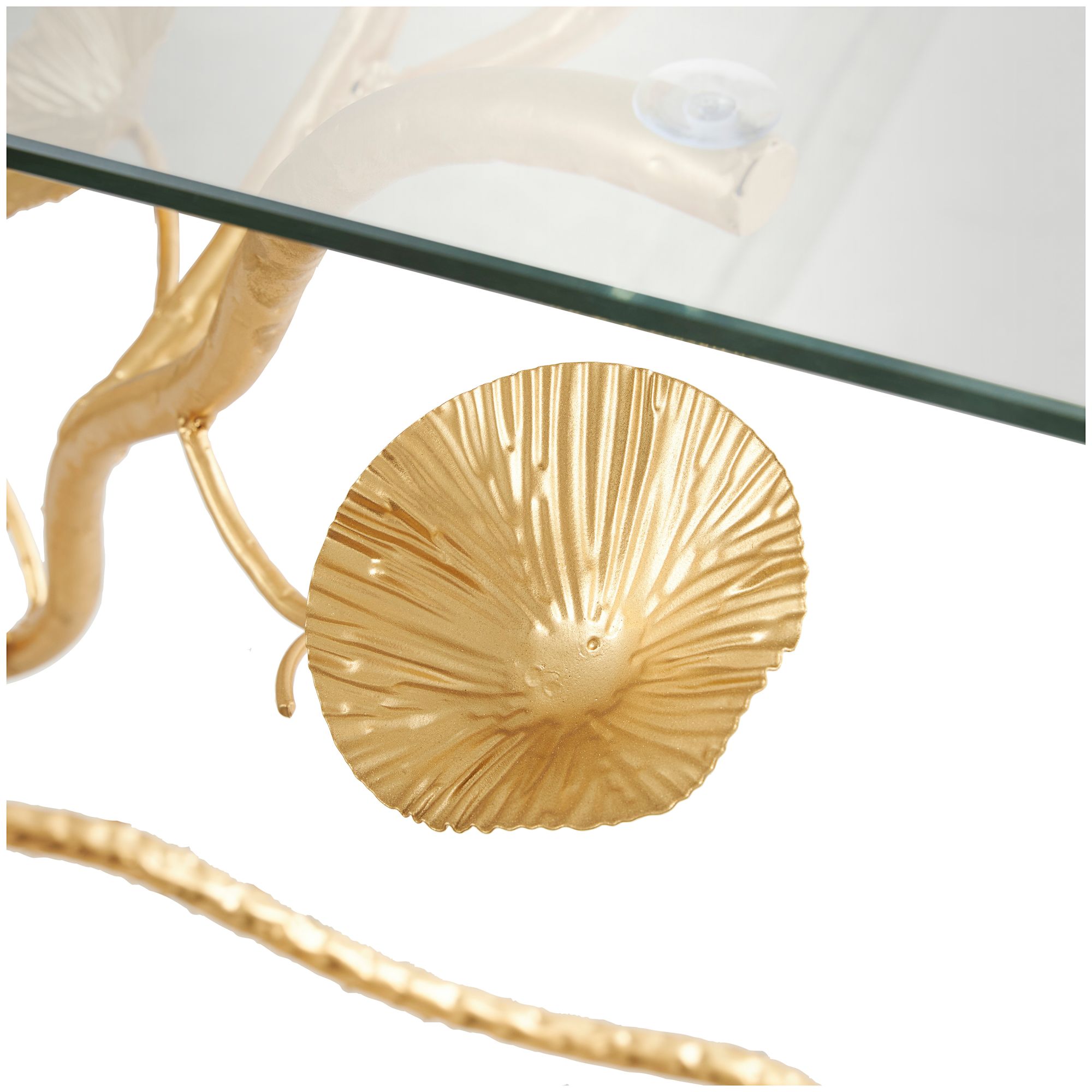 Image 3 Arborist 43 1/4" Wide Gold Metal Branch Floral Console Table more views