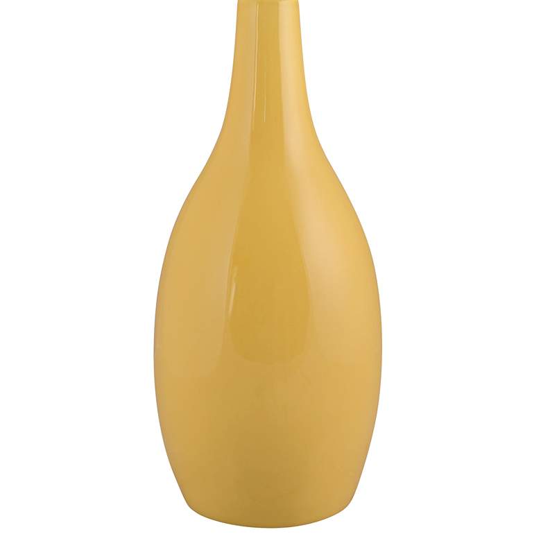 Image 2 Arby 25" High Modern Straw Yellow Gloss Droplet Ceramic Table Lamp more views