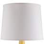 3_Arby 25" High Modern Straw Yellow Gloss Droplet Ceramic Table Lamp more views