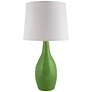 1_Arby 25" Hight Modern Clover Green Gloss Droplet Ceramic Table Lamp
