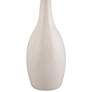 Arby 25" White Gloss Droplet Ceramic Table Lamp