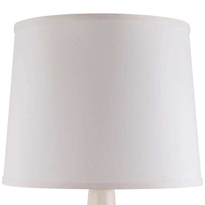 Image 3 Arby 25 inch White Gloss Droplet Ceramic Table Lamp more views